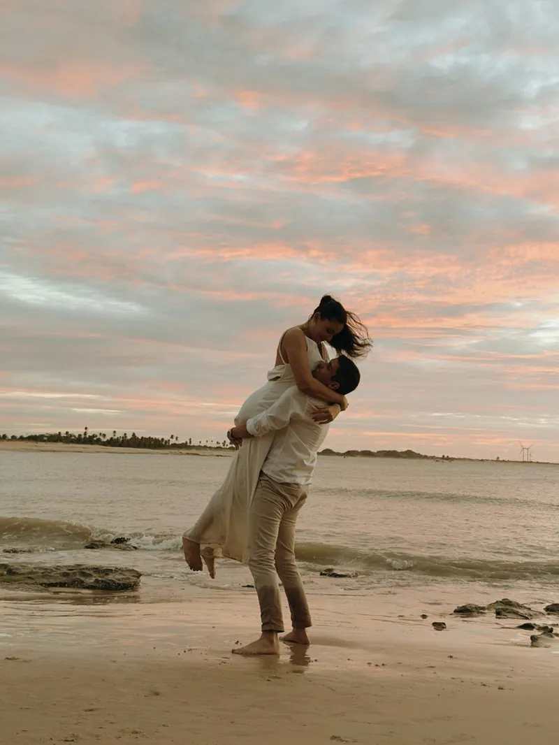 Ensaio pré-wedding na praia